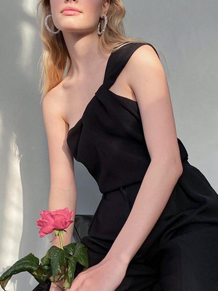 Fashionista One Shoulder Sexy Tank Tops