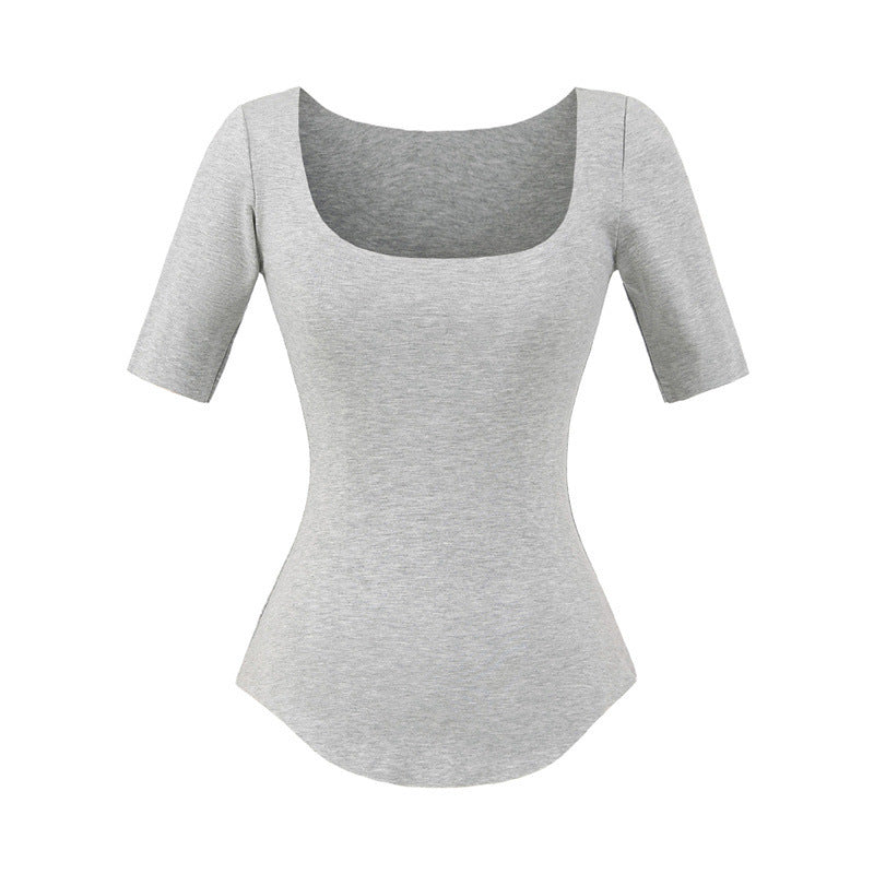 Women's SpringSummer New Half Sleeve Bottoming Top