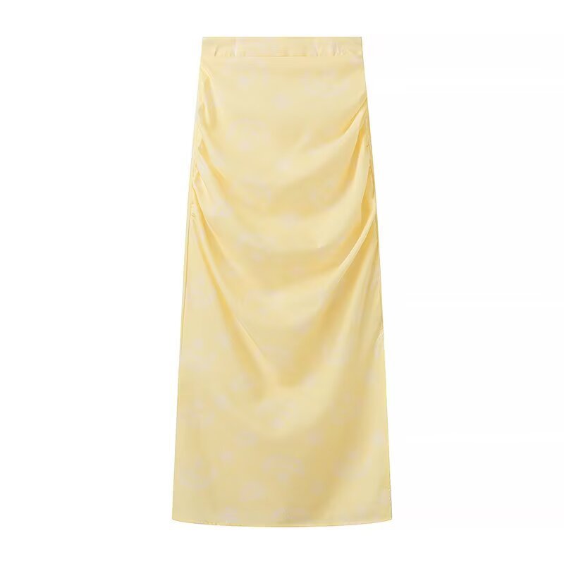 Casual Temperament Top Skirt Printing Suit