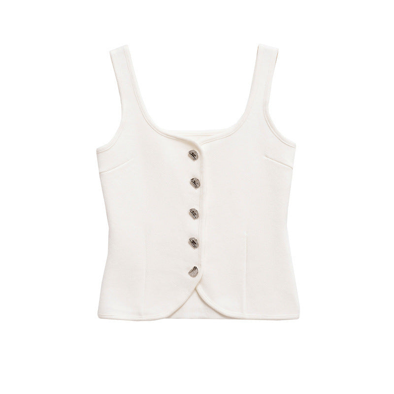 Women's Corset Round Neck Shoulder Strap Top