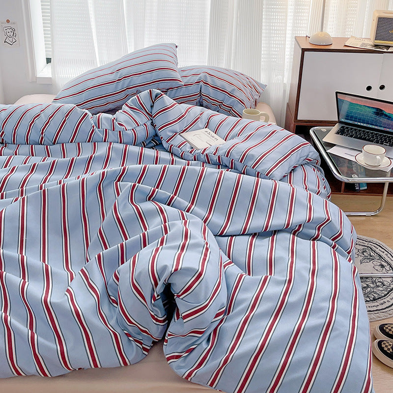 Ins Modern Minimalist Duvet Cover Three or Four Piece Suit