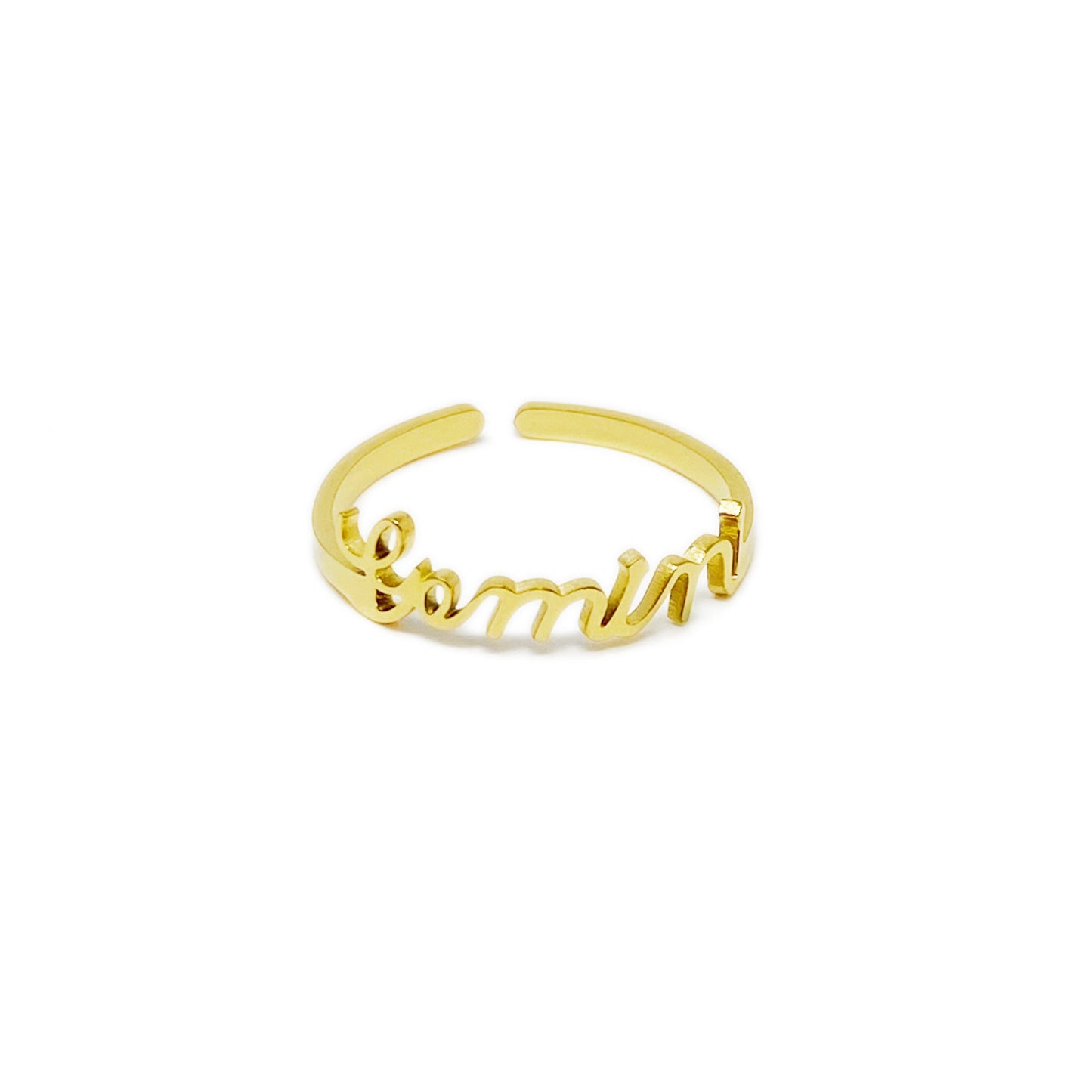 Scripted Zodiac Ring by Ellisonyoung.com