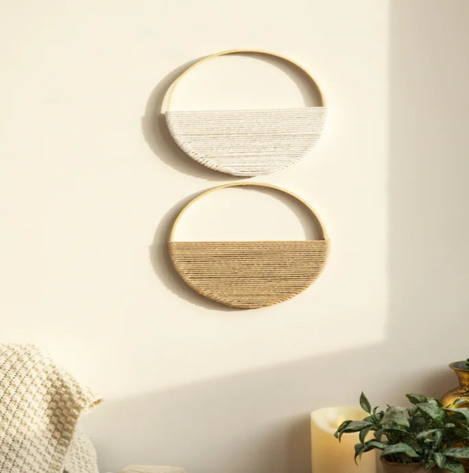 Bohemian Double Circle Wall Handmade Decor