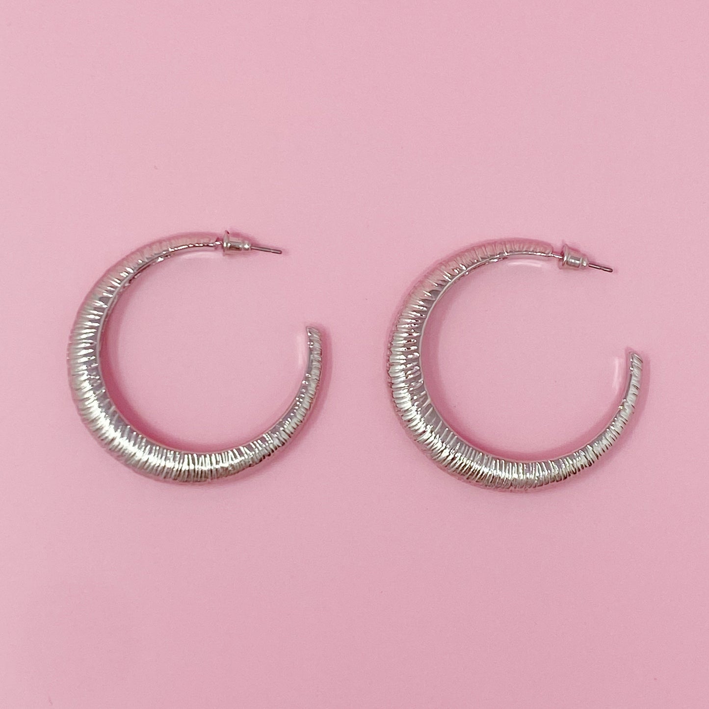 Textured Daily Hoop Earrings by Ellisonyoung.com