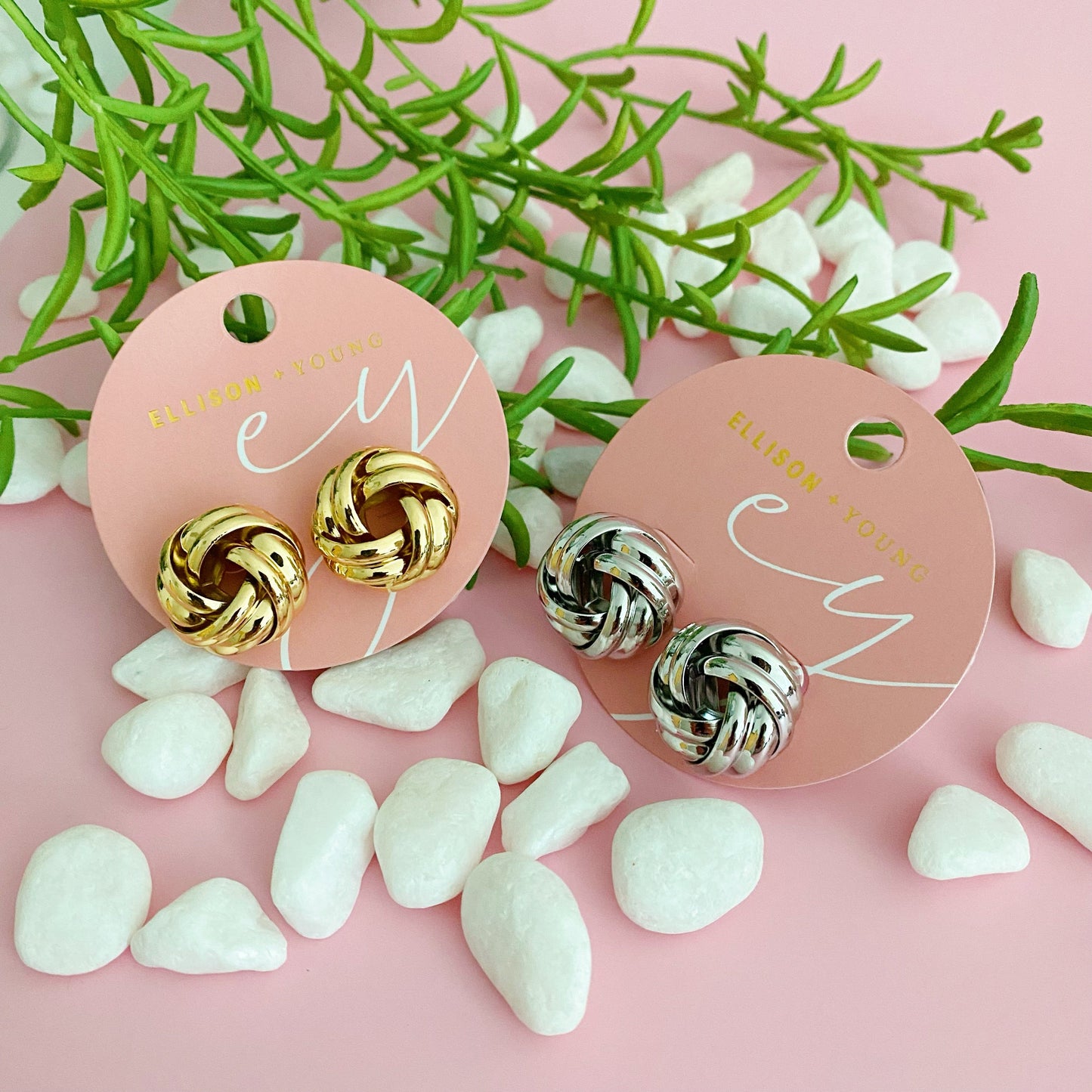 Knotted Elegance Earrings by Ellisonyoung.com