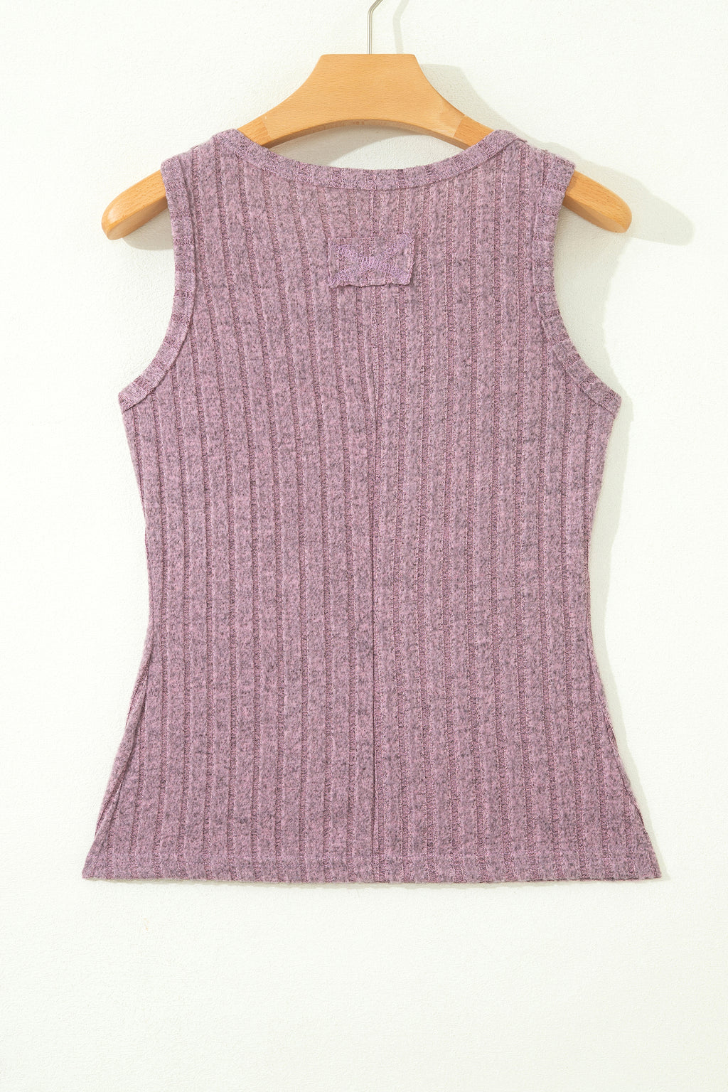 Bonbon Slim Ribbed Mineral Wash Tank Top