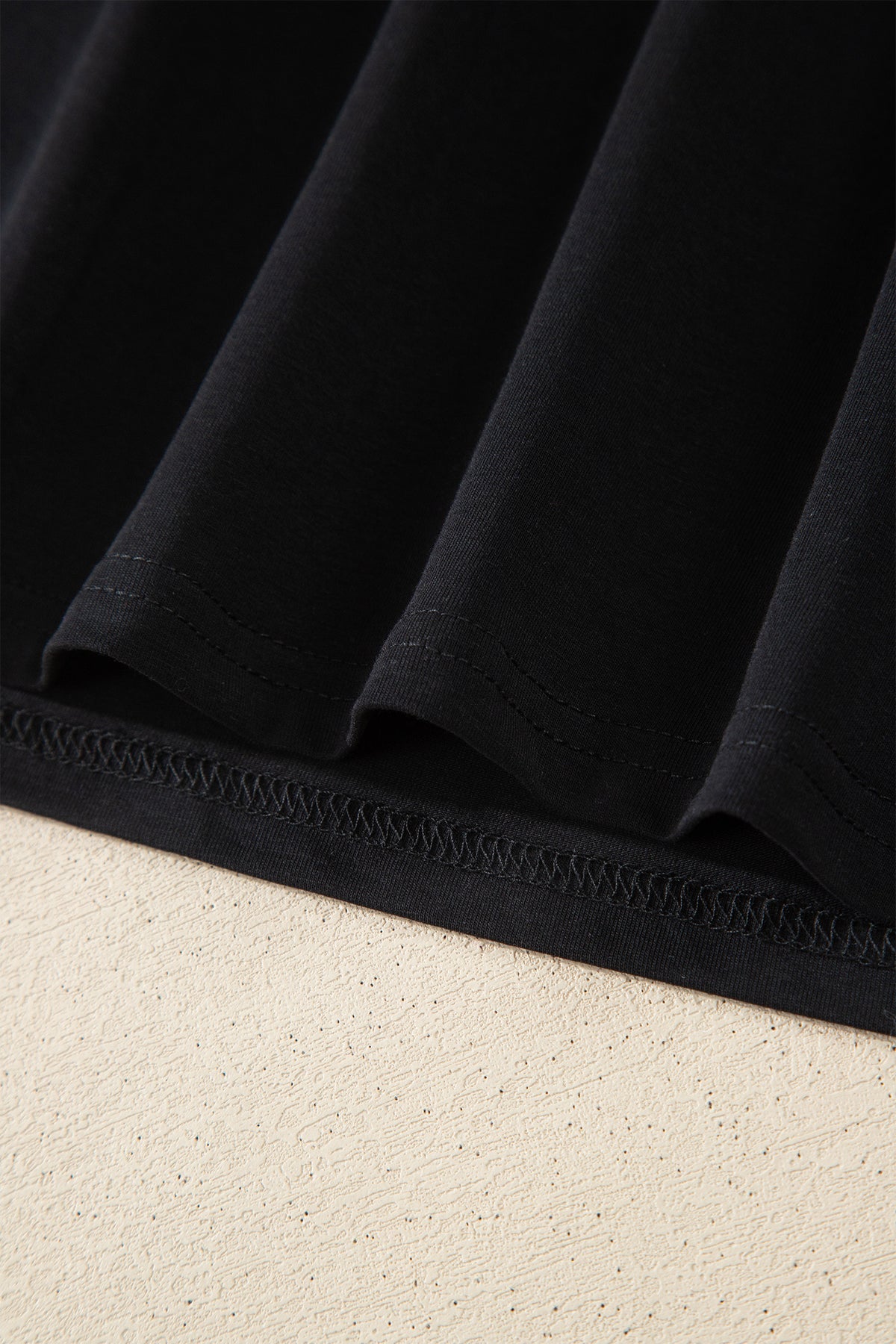 Black Varsity Striped Short Sleeve Crew Neck T Shirt