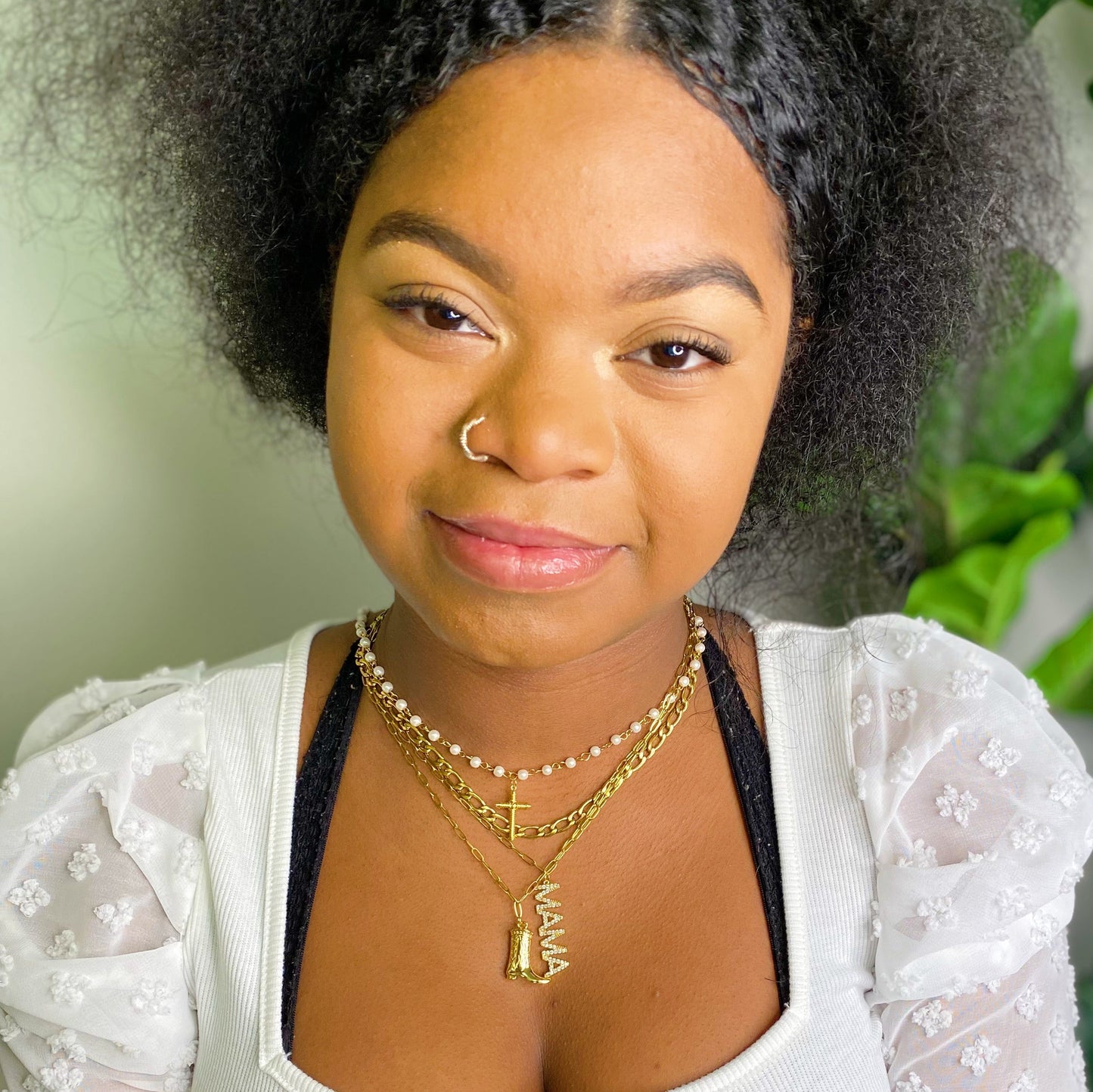 Cabled Cross Pendant Necklace by Ellisonyoung.com