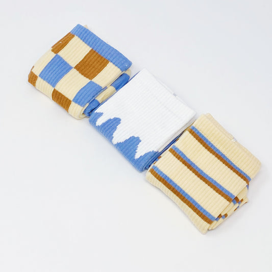 Trendy Pattern Trio Socks Set by Ellisonyoung.com
