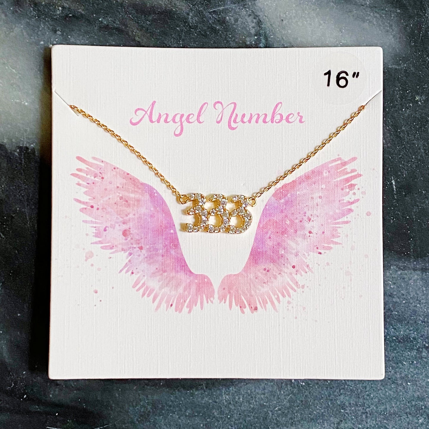 Dainty Angel Number Necklace by Ellisonyoung.com