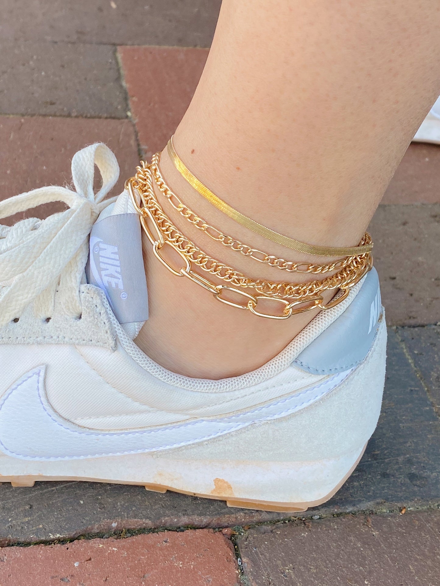 Chain Anklet Set by Ellisonyoung.com