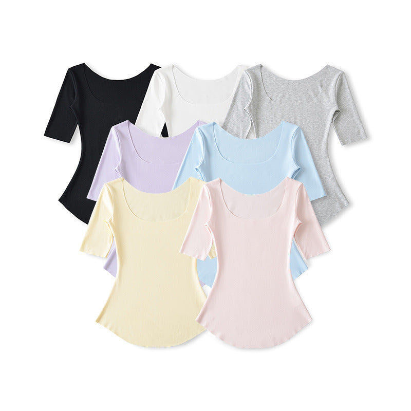 Women's SpringSummer New Half Sleeve Bottoming Top
