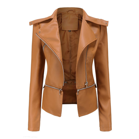 Faux Women's Leather Jacket