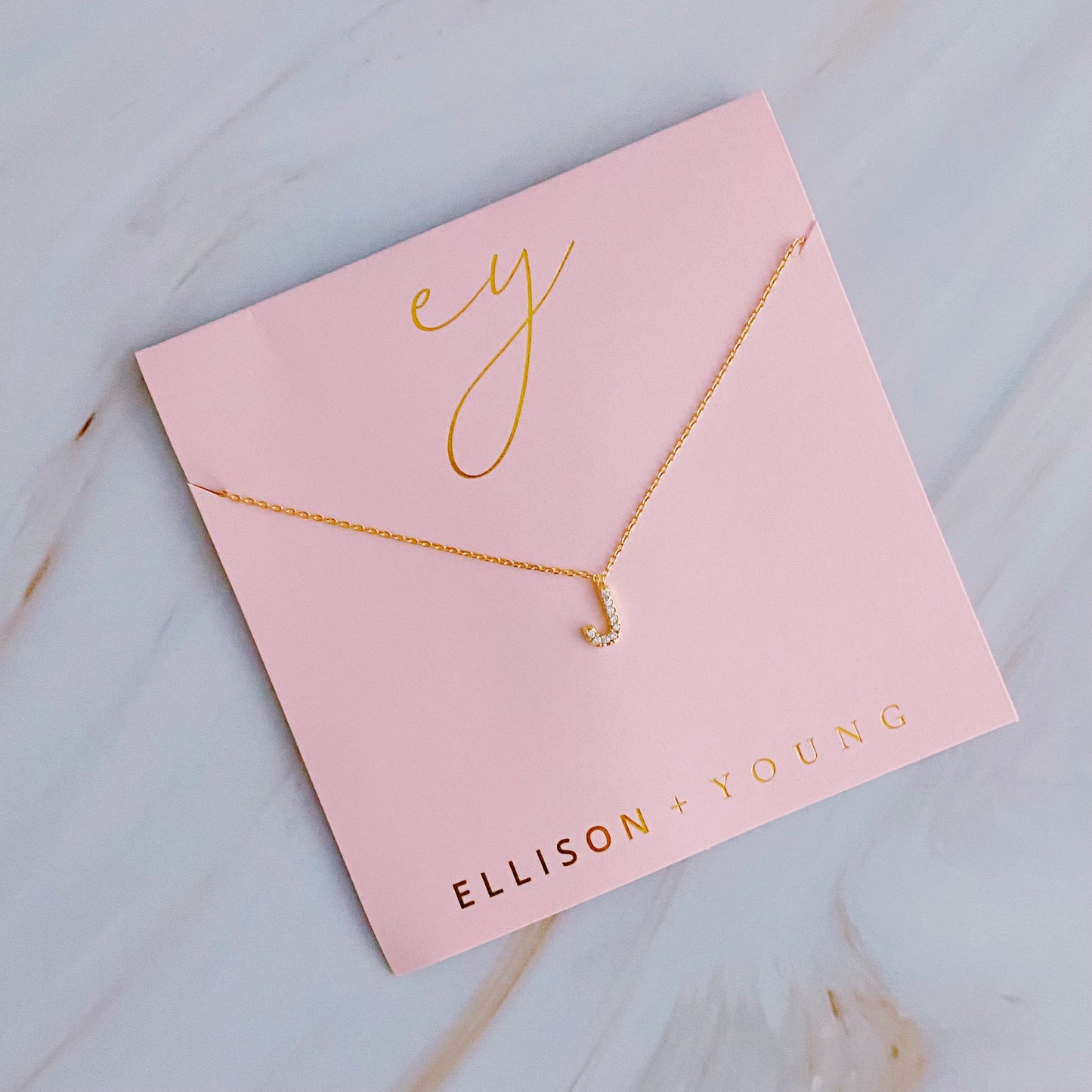 Understated Beauty Initial Necklace by Ellisonyoung.com