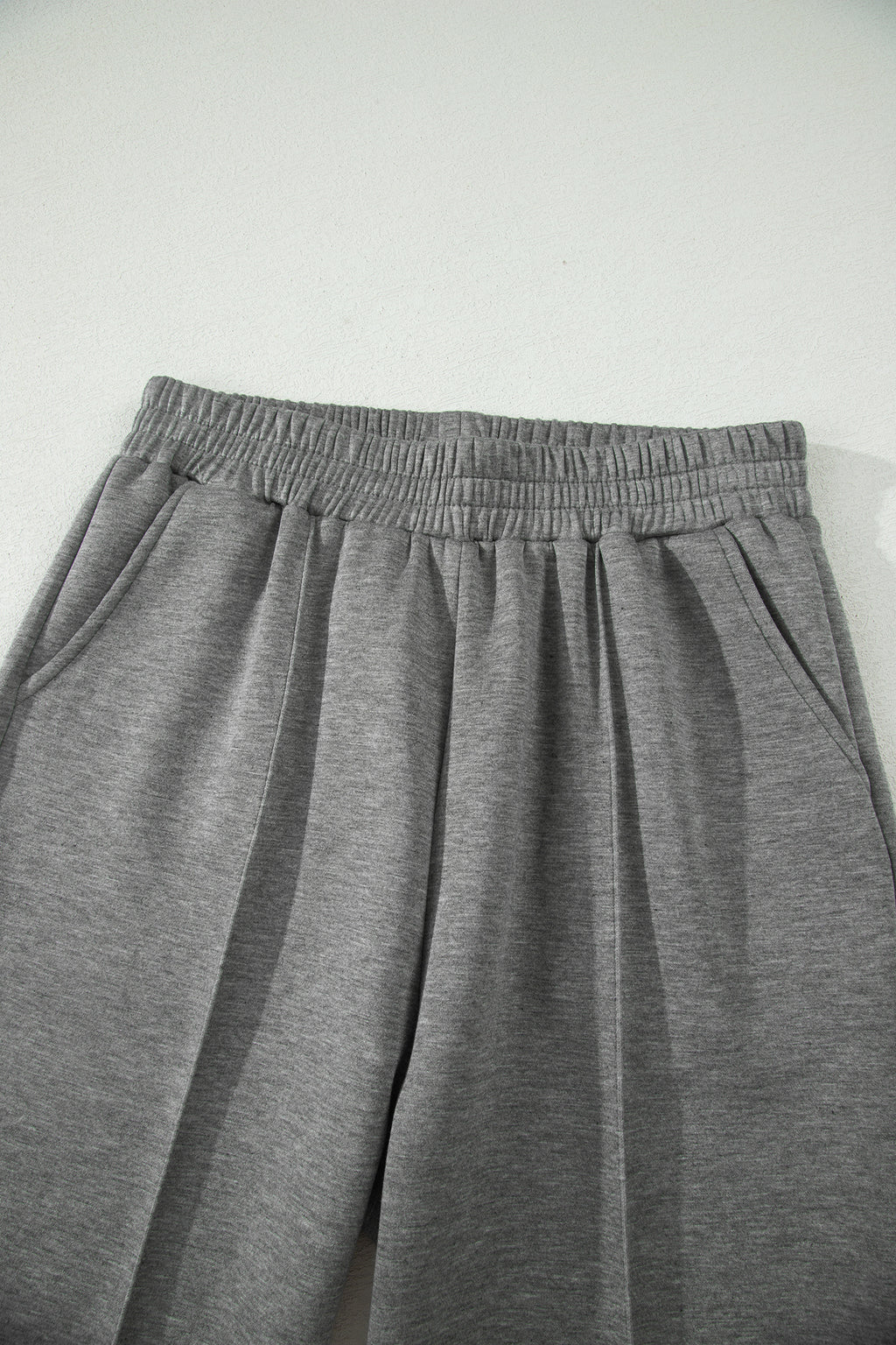 Gray Half Zip Polo Tee Casual Pant Set