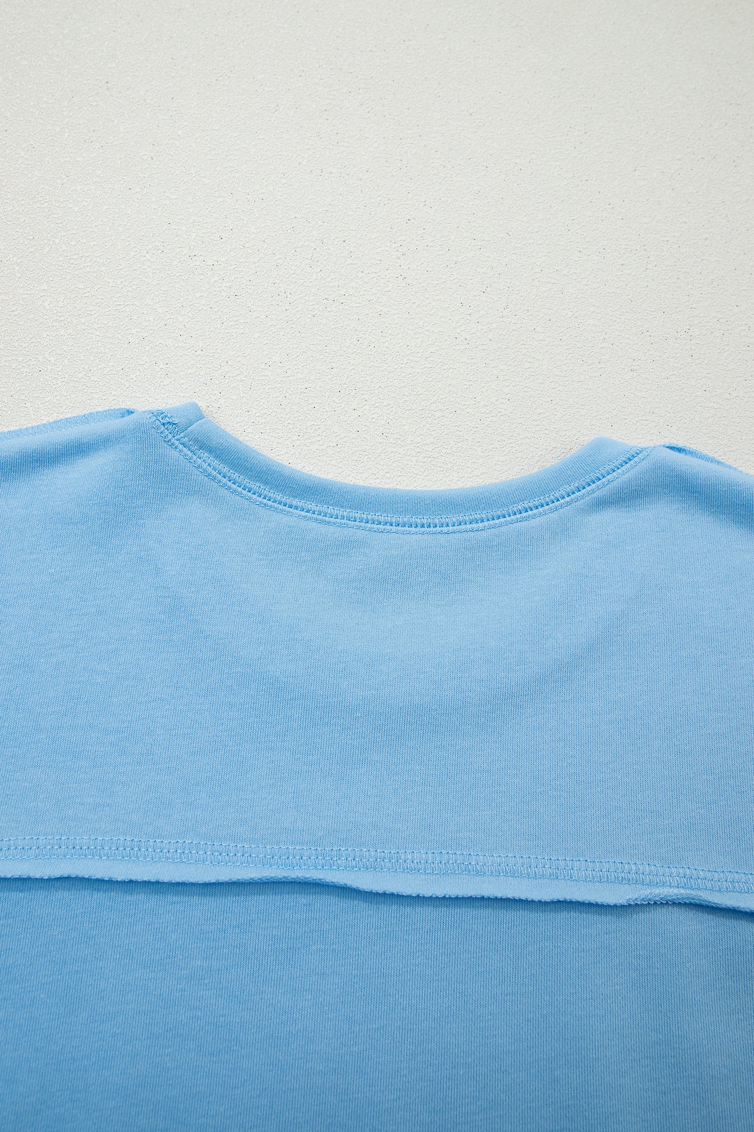 Sky Blue Drop Shoulder Boxy Tee and Barrel Pants Set