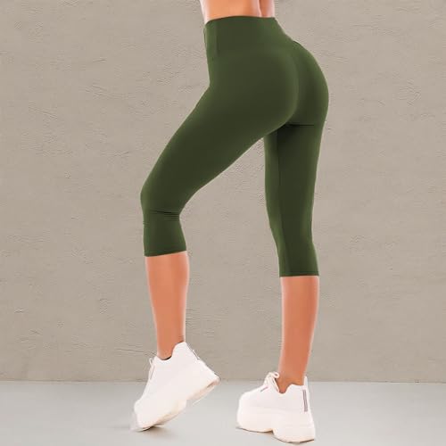 SINOPHANT High Waisted Leggings for Women - Full Length Capri Buttery Soft Yoga Pants for Workout Athletic