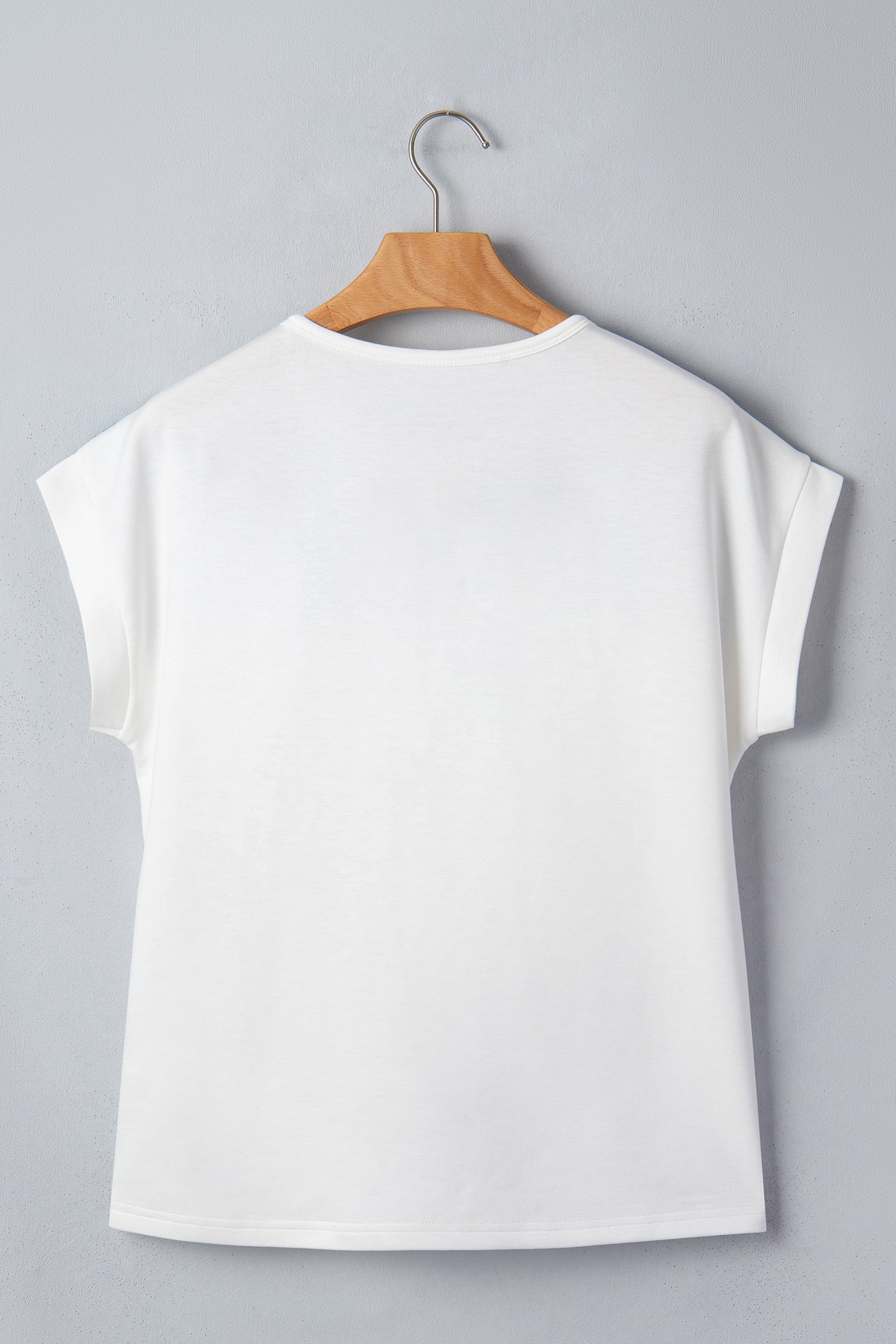 White Floral Patchwork Short Sleeve Viscose Blend Blouse