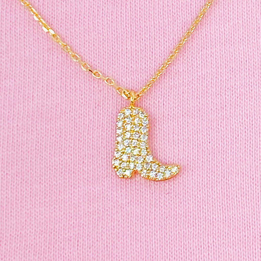 Glam Cow Girl Boot Necklace by Ellisonyoung.com