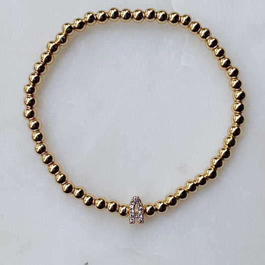 Darcy Initial Bracelet by Ellisonyoung.com