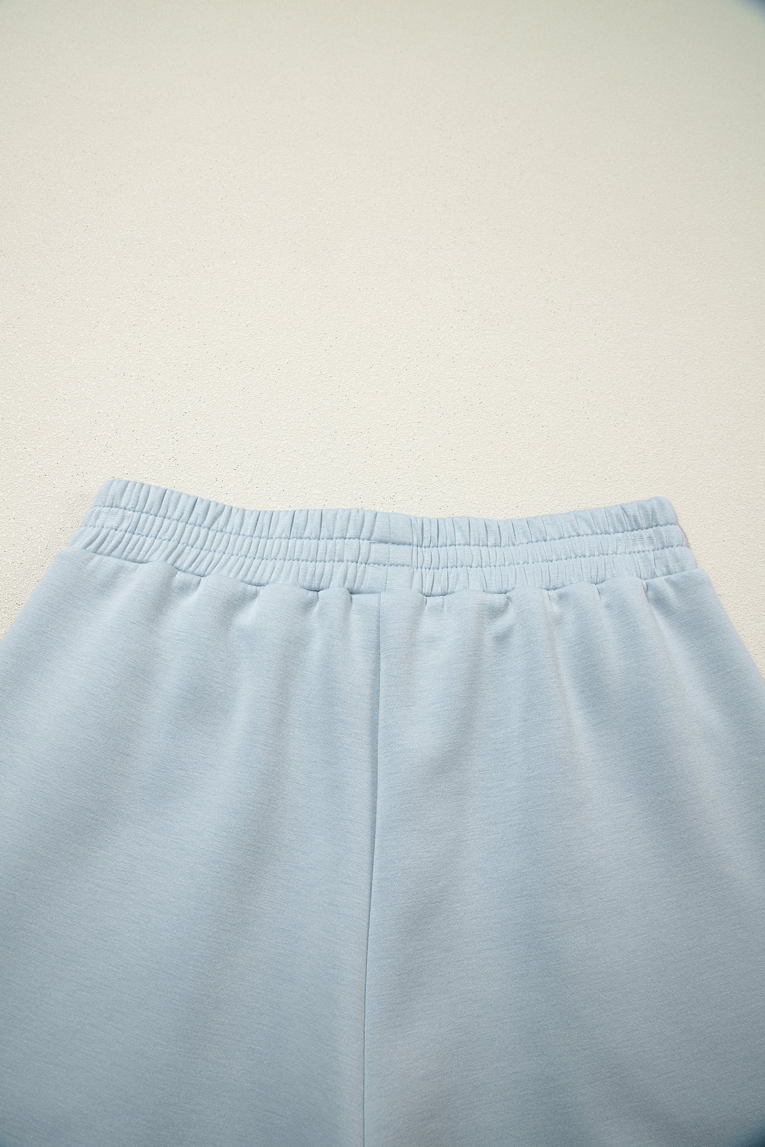 Beau Blue Half Zip Polo Tee Casual Pant Set