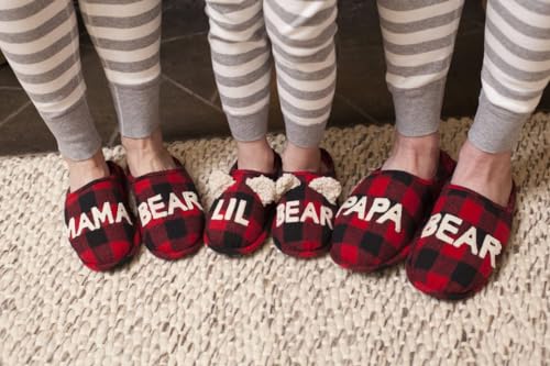 Dearfoams Women’s Gifts for Mom Cute Matching Family Pajama Mama Bear Slipper