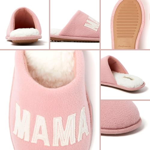 Dearfoams Women’s Gifts for Mom Cute Matching Family Pajama Mama Bear Slipper