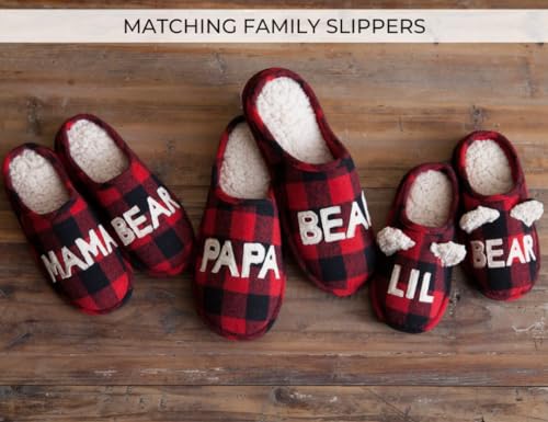 Dearfoams Women’s Gifts for Mom Cute Matching Family Pajama Mama Bear Slipper