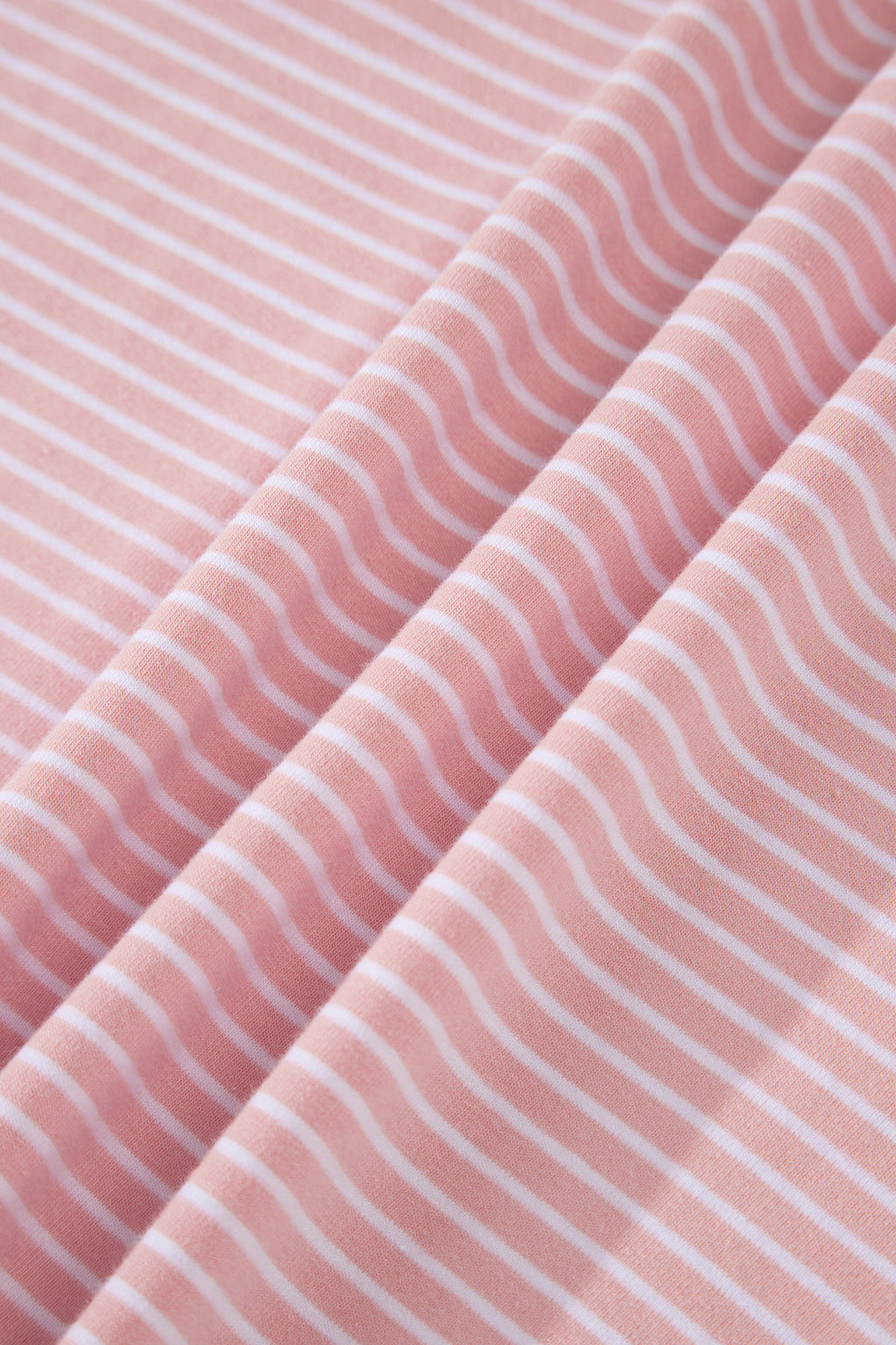 Pink Stripe Dolman Sleeve Polo Shirt and Drawstring Shorts Set