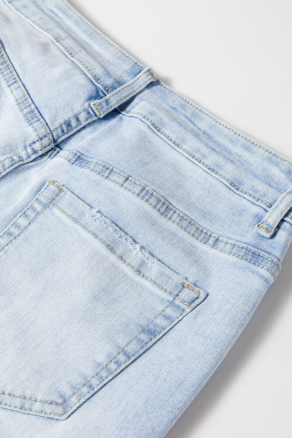 DEAR-LOVER Beau Blue Vintage Light Wash Distressed Flare Jeans