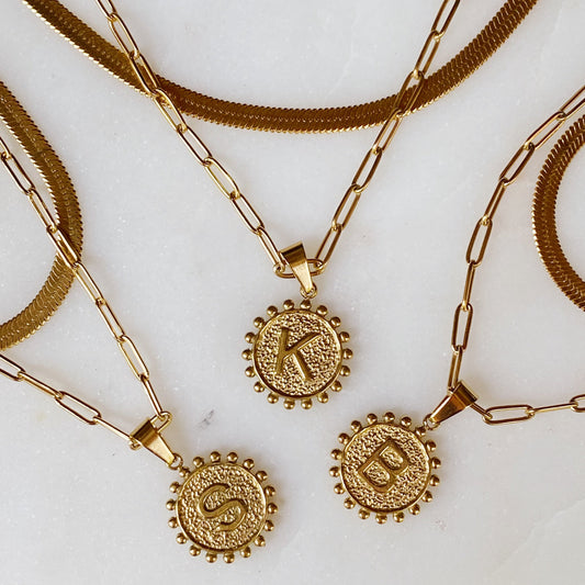 Double Chain Initial Necklace by Ellisonyoung.com