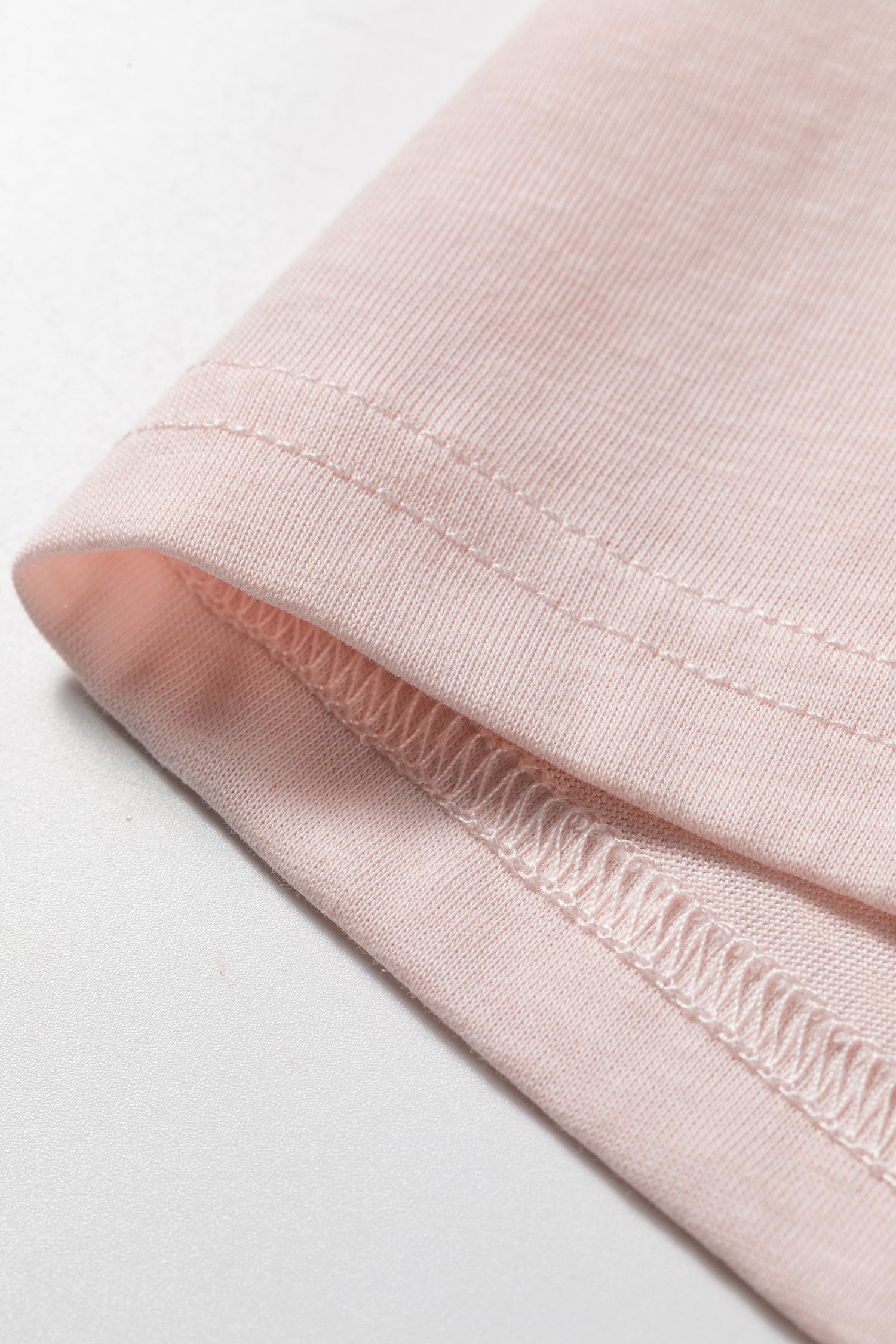 Gossamer Pink Long Sleeve Ruffle Cuff Casual Elegant Top