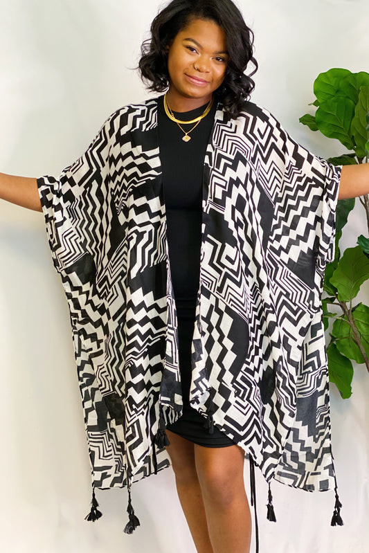Geometric Art Kimono by Ellisonyoung.com