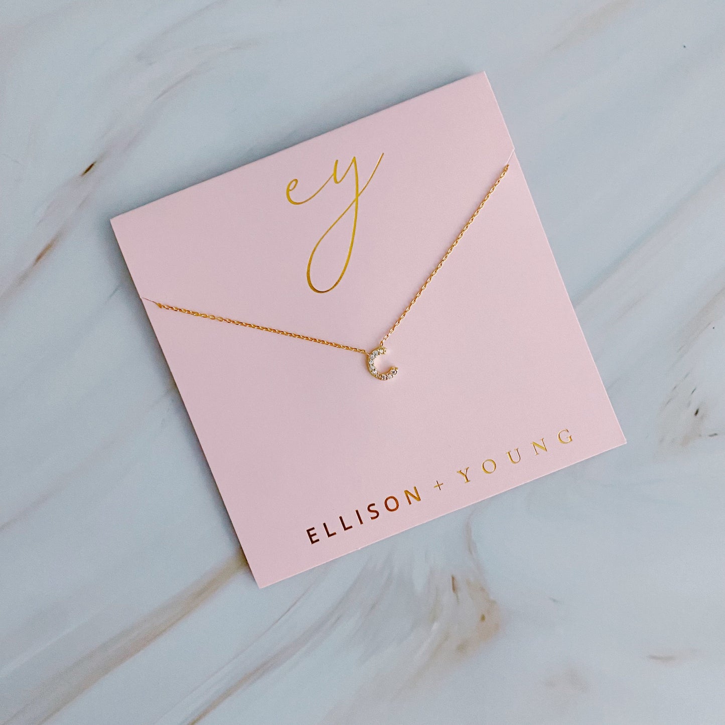 Understated Beauty Initial Necklace by Ellisonyoung.com