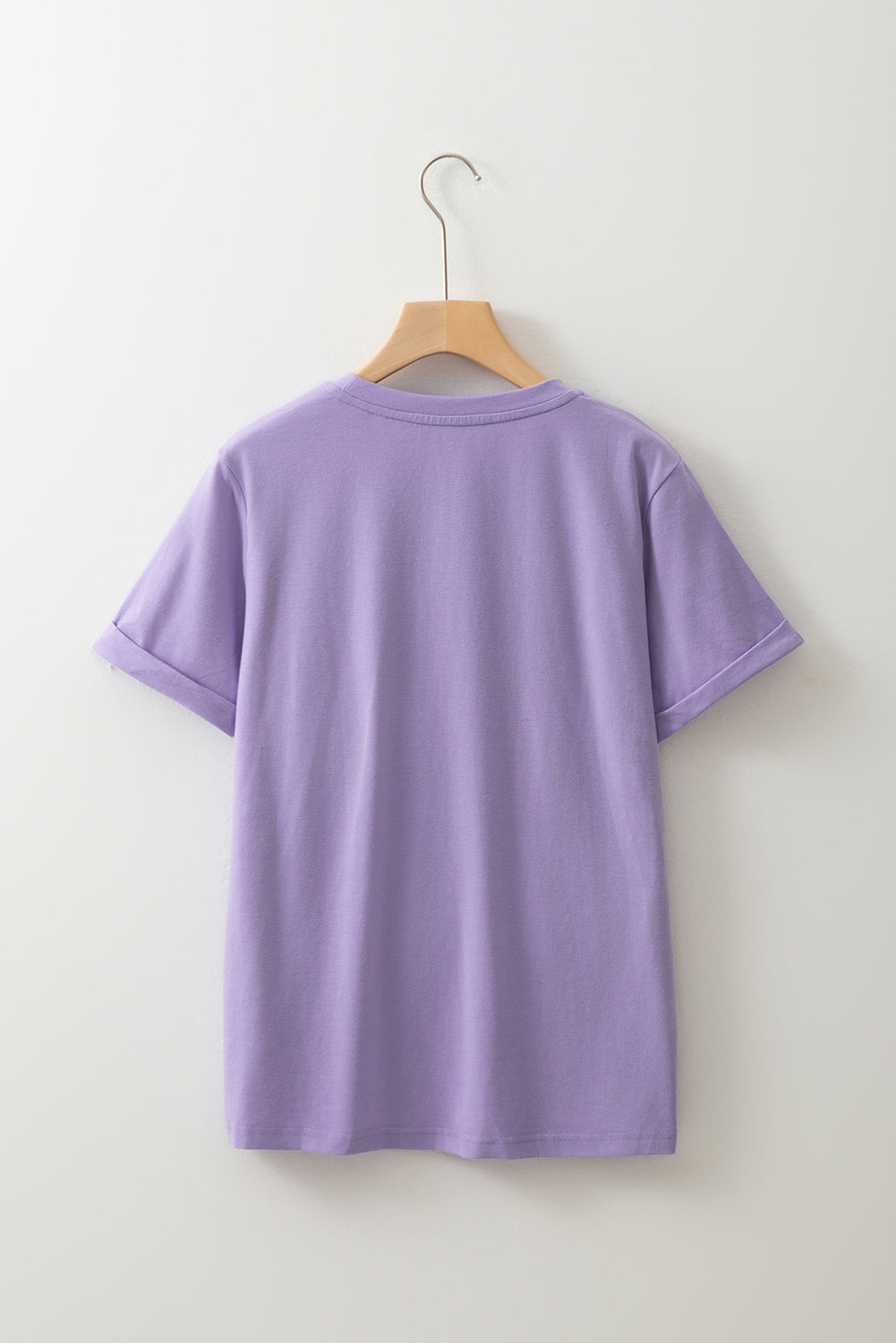Wisteria Glitter Trim Chenille Ghost Patched Halloween Graphic Tee