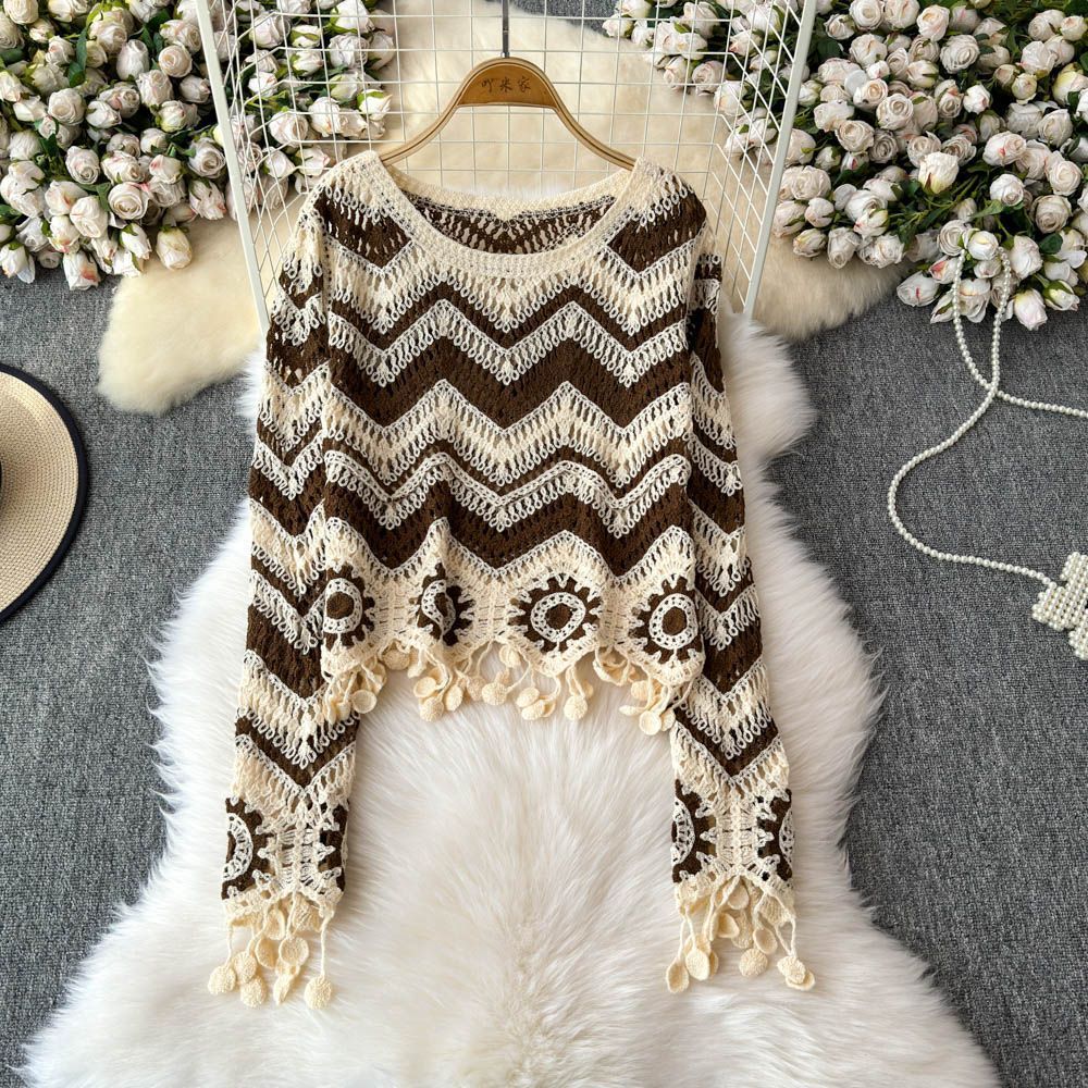 New Loose Slimming Short Long Sleeve Top Trendy