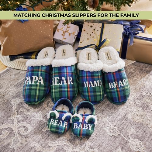 Dearfoams Women’s Gifts for Mom Cute Matching Family Pajama Mama Bear Slipper