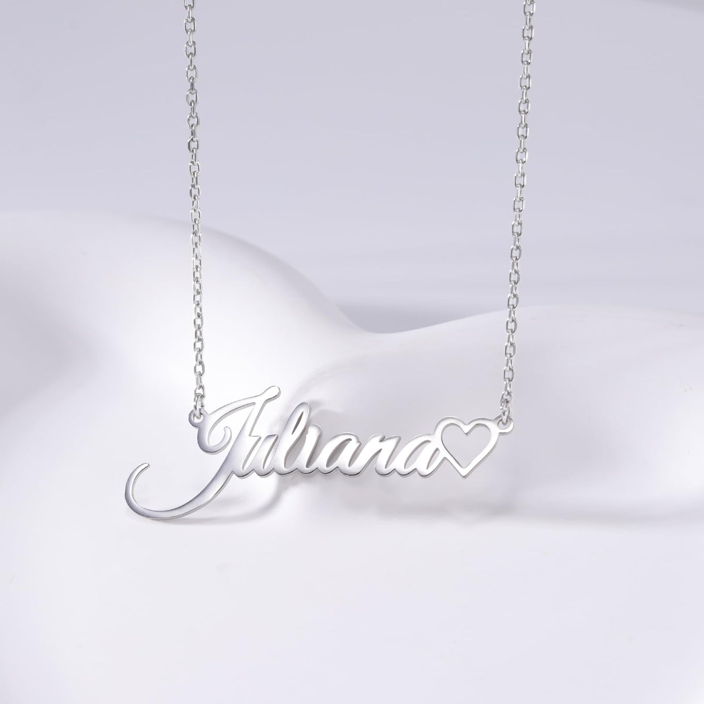 TinyName Custom Name Necklace Personalized 18K Gold Plated Nameplate Customized Jewelry Gift for Women