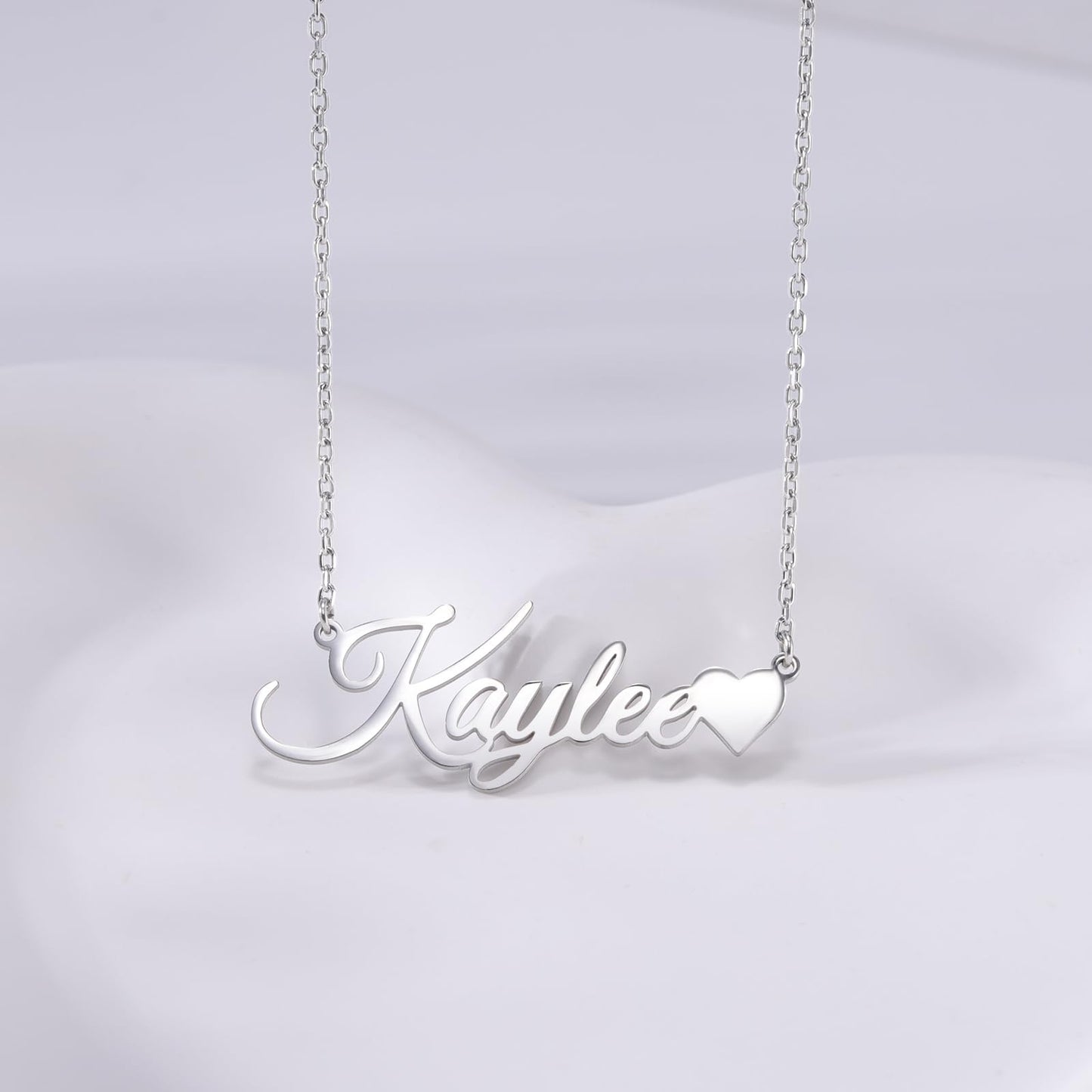 TinyName Custom Name Necklace Personalized 18K Gold Plated Nameplate Customized Jewelry Gift for Women