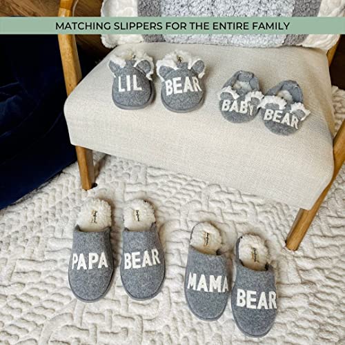 Dearfoams Women’s Gifts for Mom Cute Matching Family Pajama Mama Bear Slipper