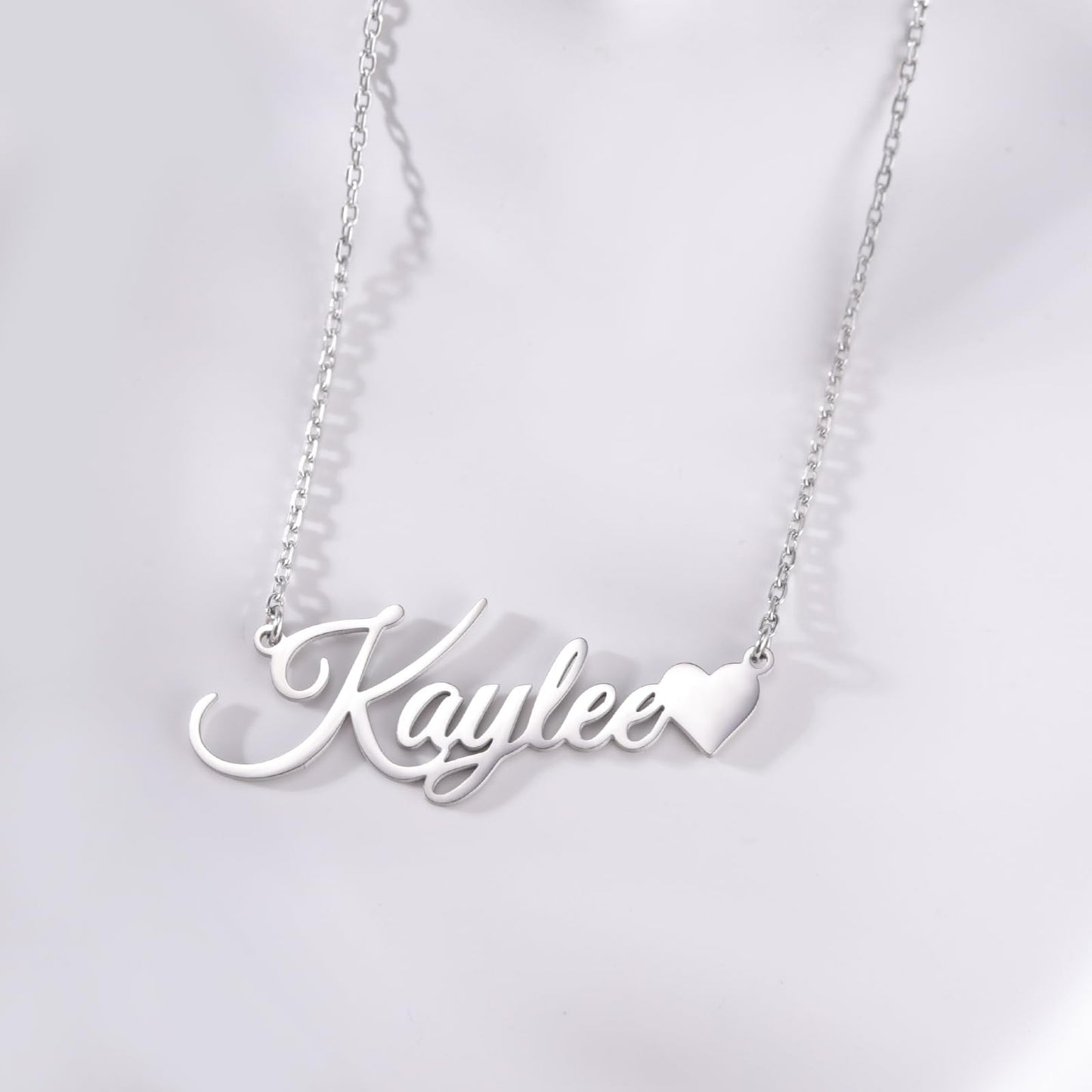 TinyName Custom Name Necklace Personalized 18K Gold Plated Nameplate Customized Jewelry Gift for Women