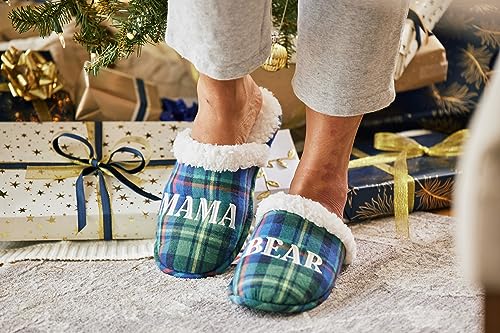 Dearfoams Women’s Gifts for Mom Cute Matching Family Pajama Mama Bear Slipper