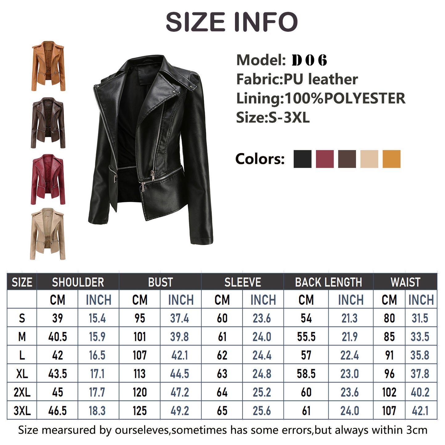 Faux Women's Leather Jacket