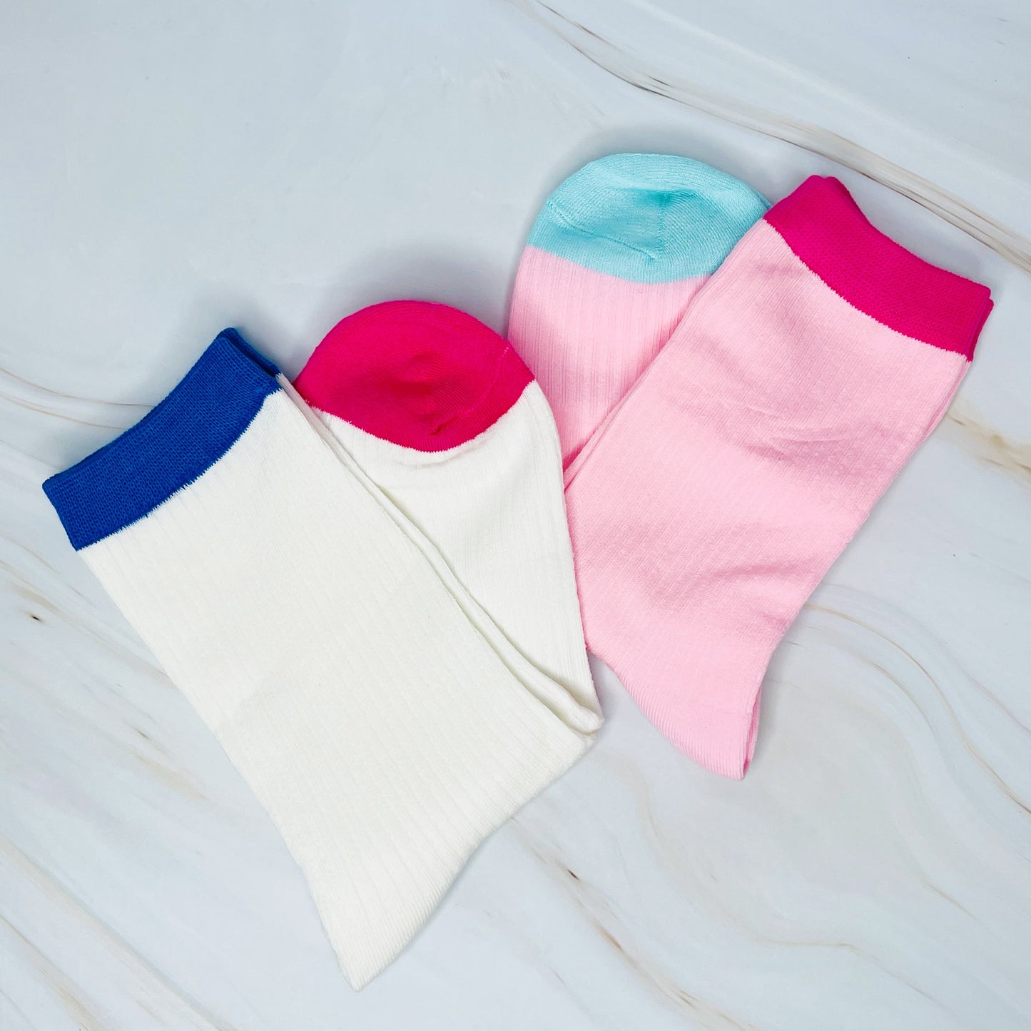 Color Block Socks Set Of 2 by Ellisonyoung.com