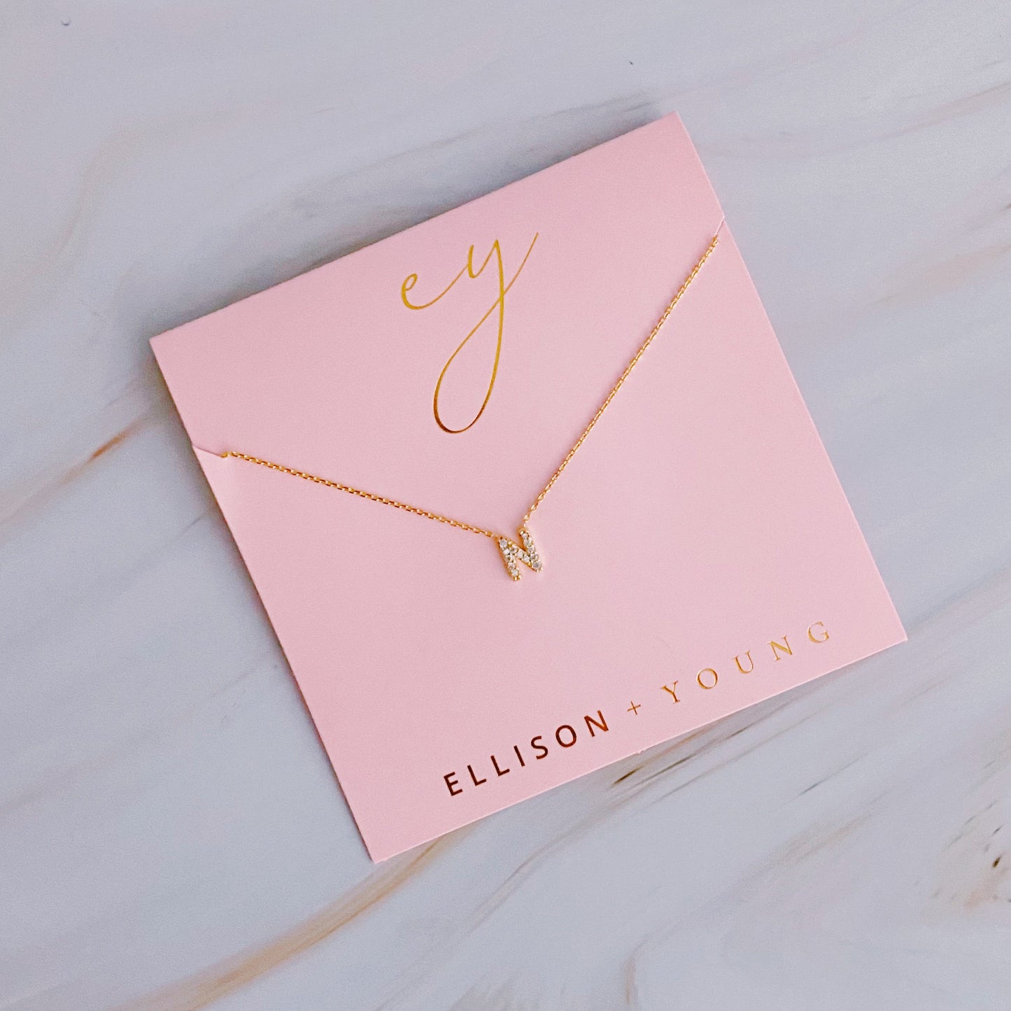 Understated Beauty Initial Necklace by Ellisonyoung.com