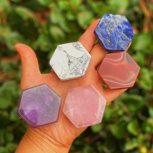 Hexagon Natural Stone Device Grip by Ellisonyoung.com