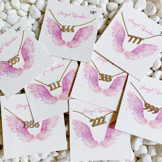 Dainty Angel Number Necklace by Ellisonyoung.com