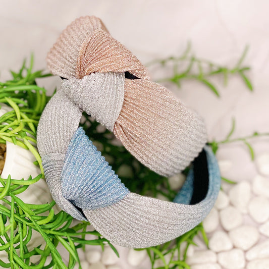 Shimmer Pleats Headband by Ellisonyoung.com