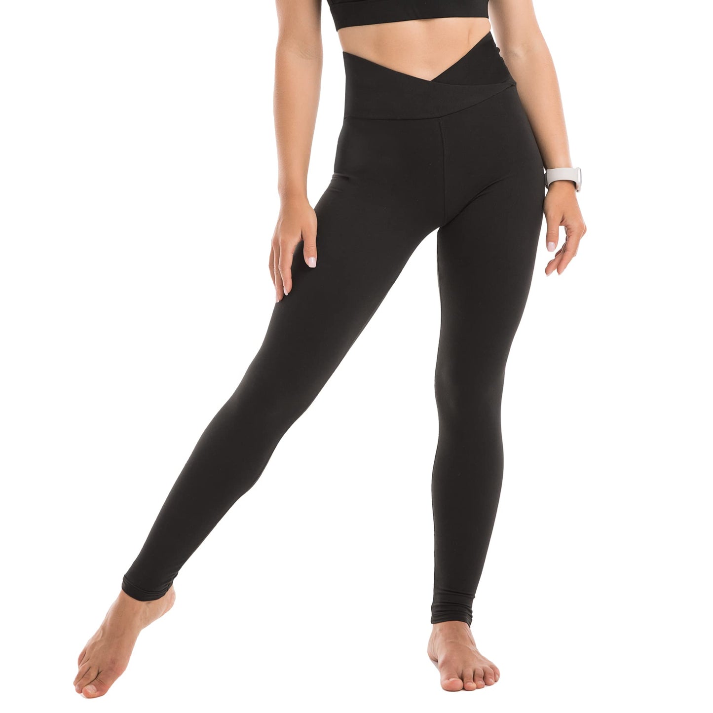 SINOPHANT High Waisted Leggings for Women - Full Length Capri Buttery Soft Yoga Pants for Workout Athletic