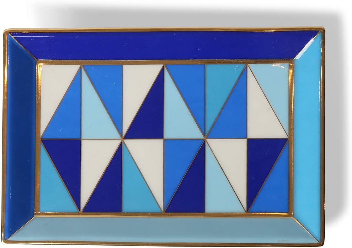 Jonathan Adler Sorrento Rectangle Trinket Tray, Blue